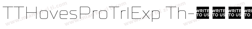 TTHovesProTrlExp Th字体转换